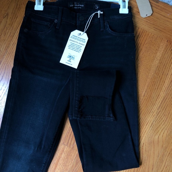 NWT Black Lucky Brand Jeans Bridgette Skinny 2/26 - Picture 5 of 9